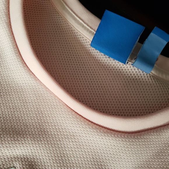 ADIDAS Pink White Short Sleeve Shirt - Picture 8 of 9